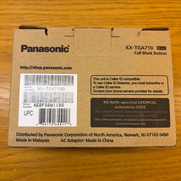 Panasonic Call Blocker for Landline Phones, Home Phone Auto Call Block KX-TGA71 - Picture 3 of 3